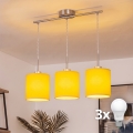 Brilagi - LED люстра на кабел NUBILA 3xE27/60W/230V жълта