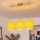 Brilagi - LED люстра на кабел NUBILA 3xE27/60W/230V жълта