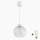 Brilagi - LED люстра на кабел RETRO GLASS 1xE27/60W/230V Ø 25 см бяла/прозрачна