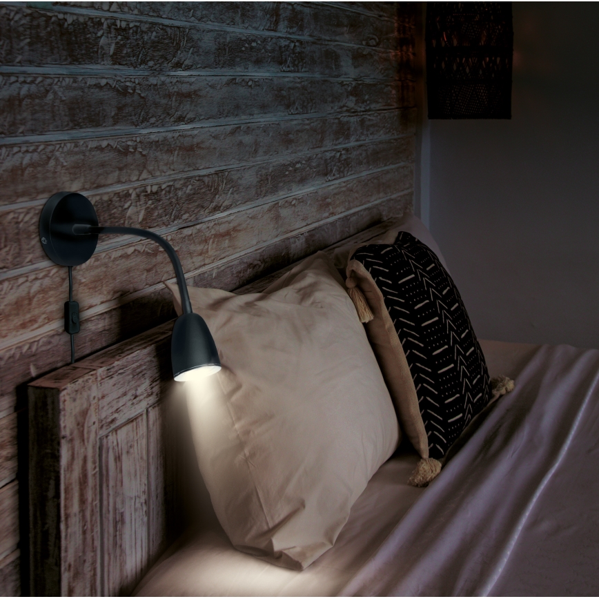 Brilagi - LED Малък димируем аплик LED/4W/230V черен