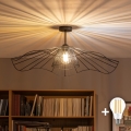 BRILAGI - LED монтиран полилей CERIA WIRE 1xE27/60W/230V Ø 80 см черен