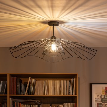 Brilagi - LED монтиран полилей CERIA WIRE 1xE27/60W/230V Ø 80 см черен