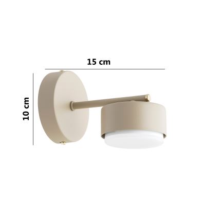 Brilagi - LED настенна лампа MONO 1xGX53/30W/230V бежова