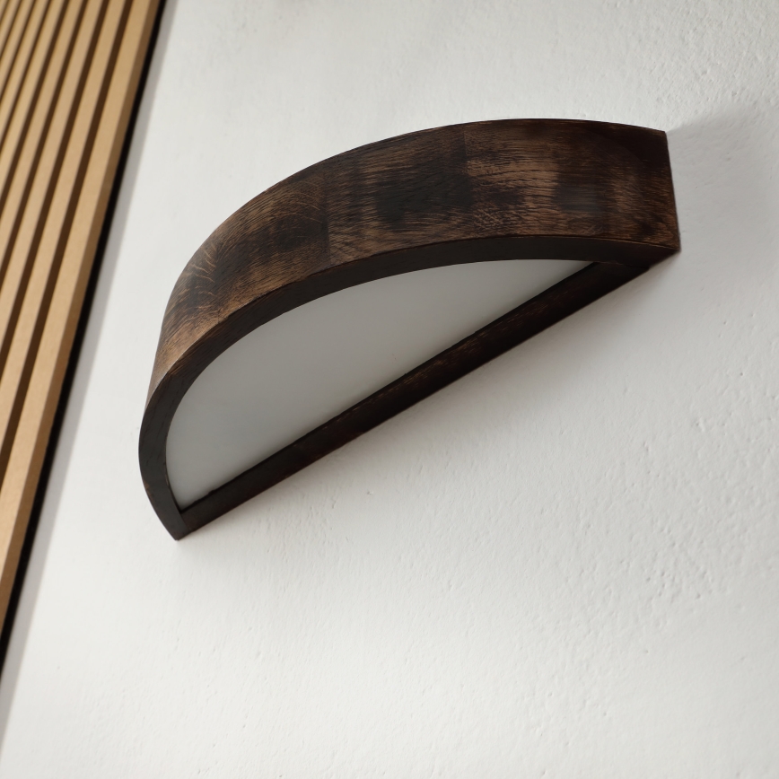 Brilagi - LED настенно осветително тяло CARVALHO SMOKEY 1xE27/60W/230V дъб