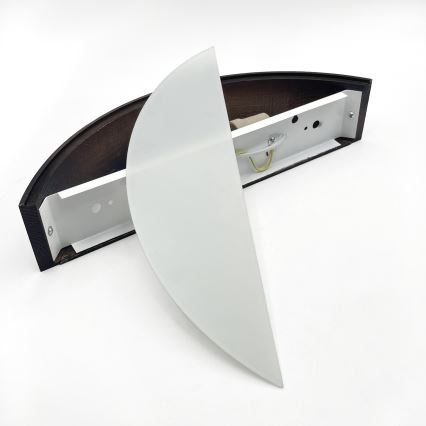 Brilagi - LED настенно осветително тяло CARVALHO SMOKEY 1xE27/60W/230V дъб