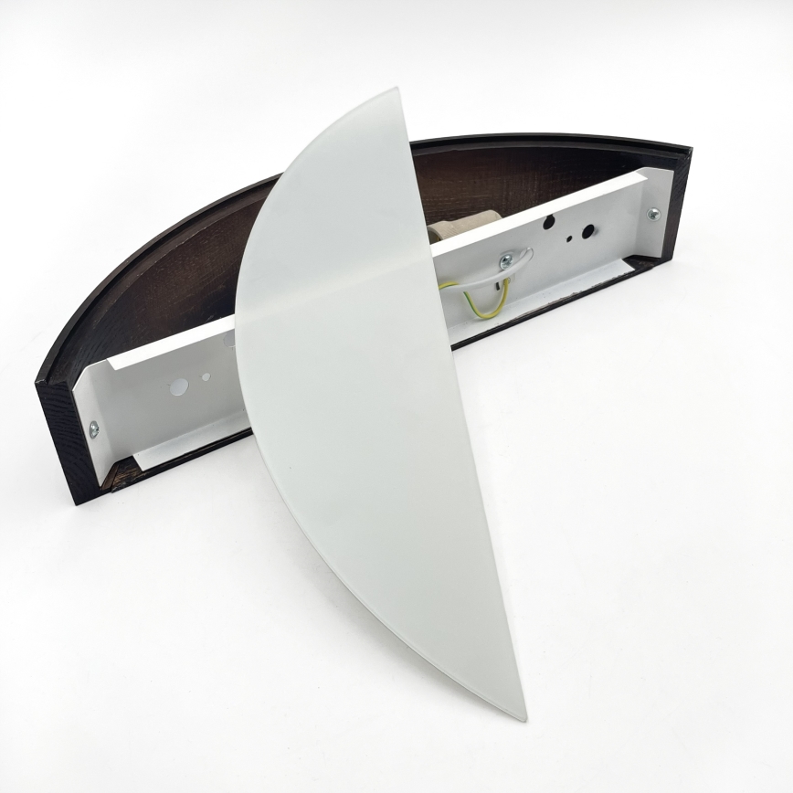 Brilagi - LED настенно осветително тяло CARVALHO SMOKEY 1xE27/60W/230V дъб