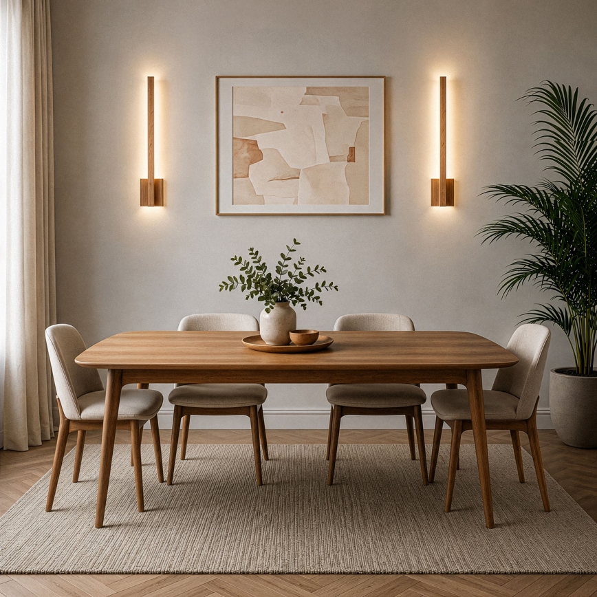 BRILAGI - LED Настенно осветително тяло GARDALINE LED/90W/230V 100 cm дъб
