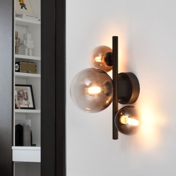 Brilagi - LED настенно осветително тяло MILLA 3xG9/3W/230V кафяво/димчато кафяво