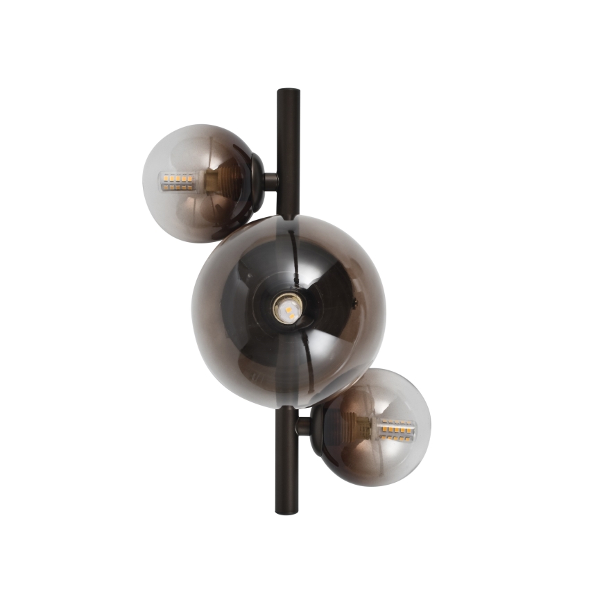 Brilagi - LED настенно осветително тяло MILLA 3xG9/3W/230V кафяво/димчато кафяво