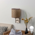 BRILAGI - LED настенно осветително тяло NUBILA 1xE27/60W/230V матов хром/кафяв
