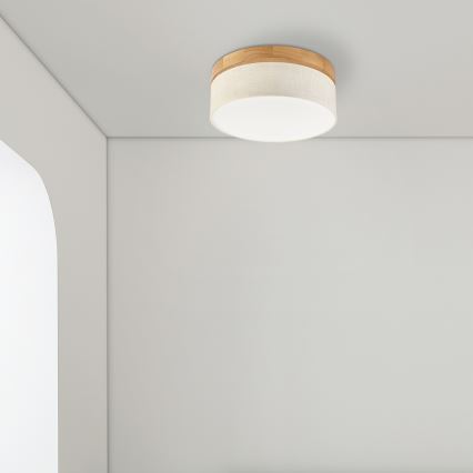 Brilagi - LED Настенно-тръбова лампа BELLADONNA LED/20W/230V диаметър 30 см крем/дъб