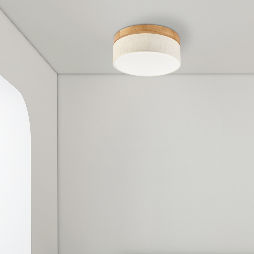 Brilagi - LED Настенно-тръбова лампа BELLADONNA LED/20W/230V диаметър 30 см крем/дъб