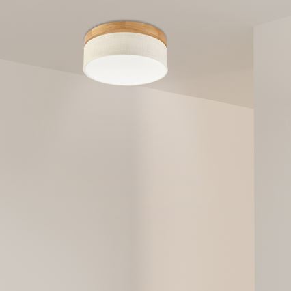 Brilagi - LED Настенно-тръбова лампа BELLADONNA LED/20W/230V диаметър 30 см крем/дъб