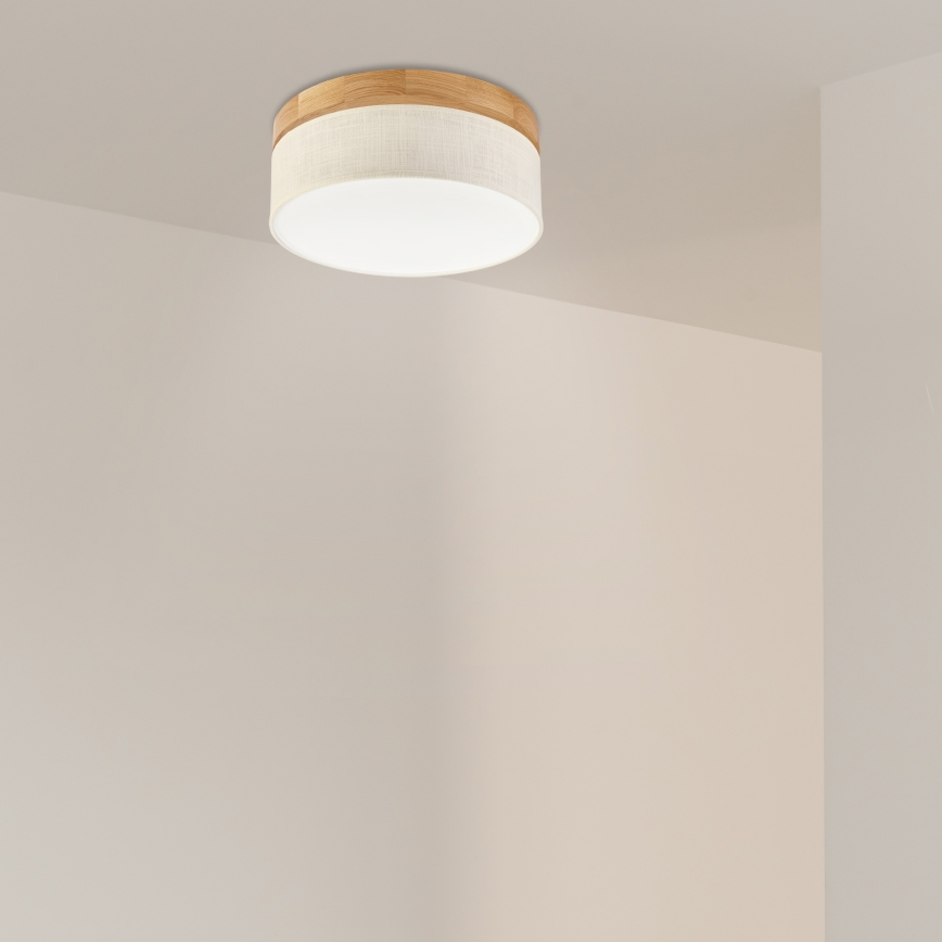 Brilagi - LED Настенно-тръбова лампа BELLADONNA LED/20W/230V диаметър 30 см крем/дъб