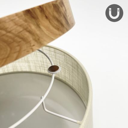 Brilagi - LED Настенно-тръбова лампа BELLADONNA LED/20W/230V диаметър 30 см крем/дъб