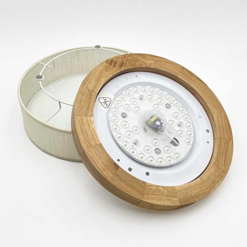 Brilagi - LED Настенно-тръбова лампа BELLADONNA LED/20W/230V диаметър 30 см крем/дъб