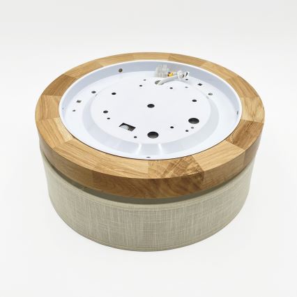 Brilagi - LED Настенно-тръбова лампа BELLADONNA LED/20W/230V диаметър 30 см крем/дъб