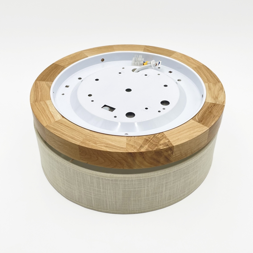 Brilagi - LED Настенно-тръбова лампа BELLADONNA LED/20W/230V диаметър 30 см крем/дъб