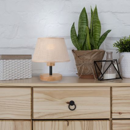 Brilagi - LED Настолна лампа ANTHONY 1xE14/40W/230V дъб/бежов