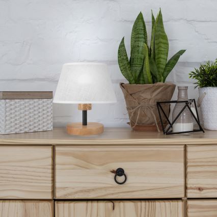 Brilagi - LED Настолна лампа ANTHONY 1xE14/40W/230V дъб/бял