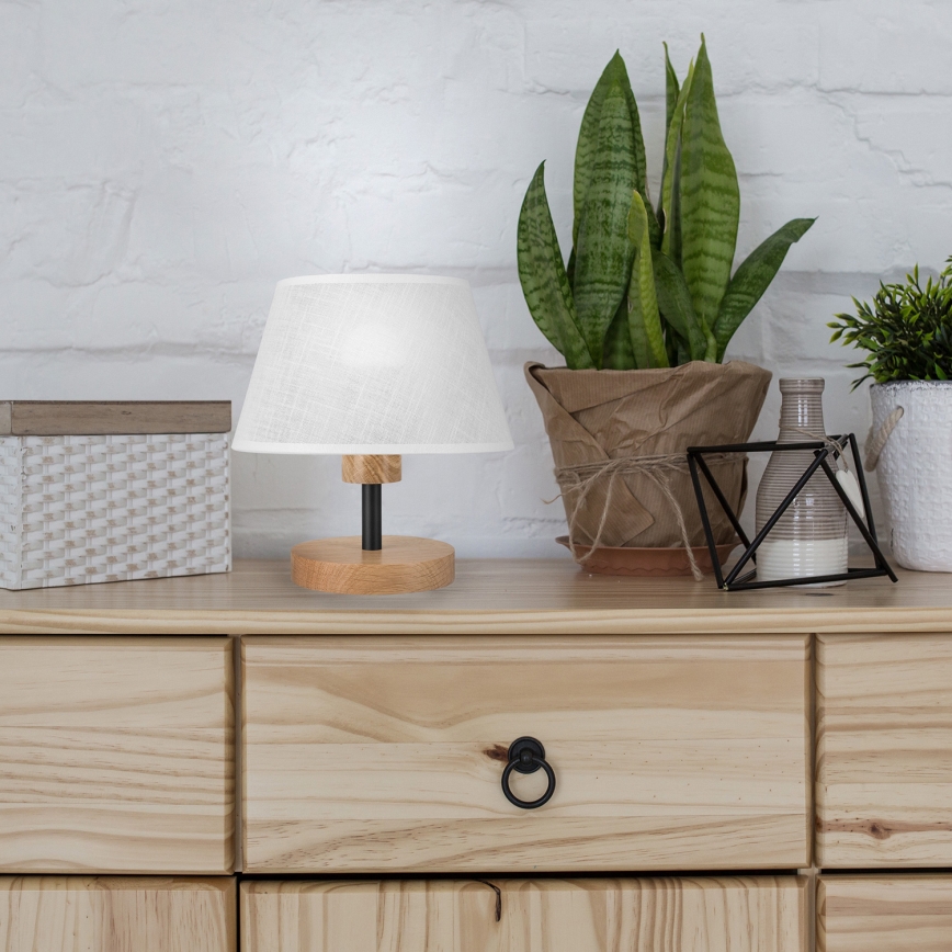 Brilagi - LED Настолна лампа ANTHONY 1xE14/40W/230V дъб/бял