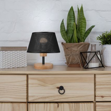 Brilagi - LED Настолна лампа ANTHONY 1xE14/40W/230V дъб/черен