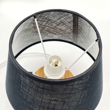 Brilagi - LED Настолна лампа ANTHONY 1xE14/40W/230V дъб/черен