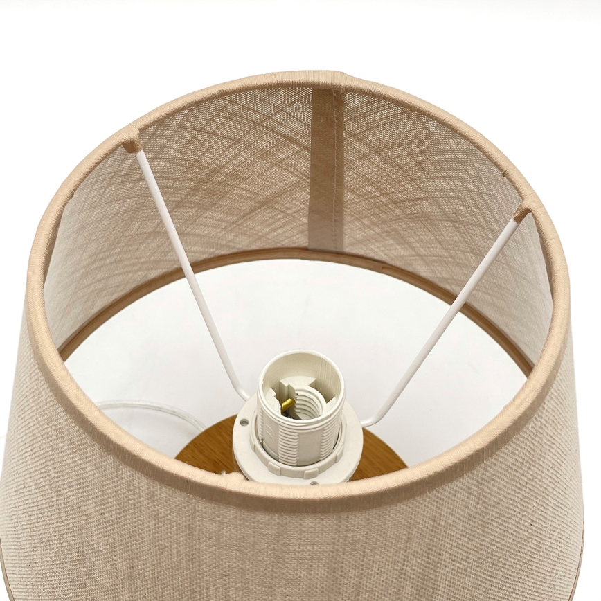 Brilagi - LED Настолна лампа ANTHONY 1xE27/60W/230V дъб/бежов