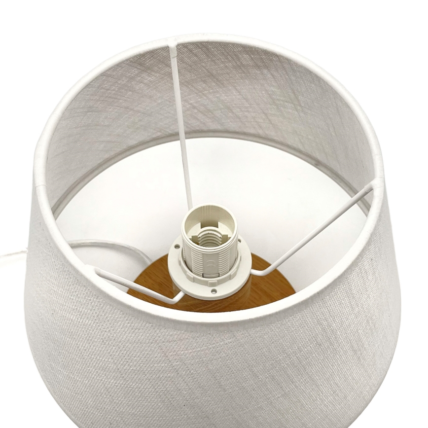 Brilagi - LED Настолна лампа ANTHONY 1xE27/60W/230V дъб/бял
