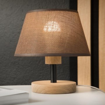 Brilagi - LED Настолна лампа ANTHONY 1xE27/60W/230V дъб/кафяв
