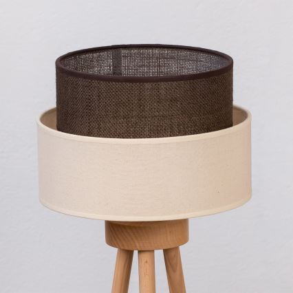 Brilagi - LED настолна лампа BOHO стил 1xE27/15W/230V кремава/кафява