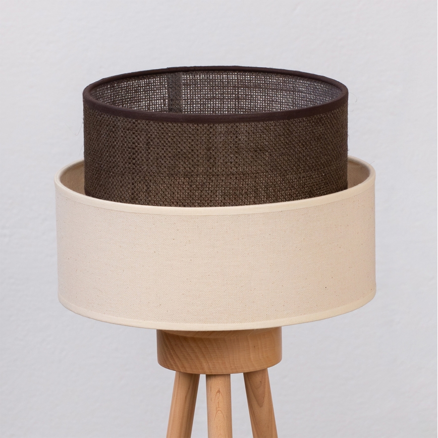 Brilagi - LED настолна лампа BOHO стил 1xE27/15W/230V кремава/кафява