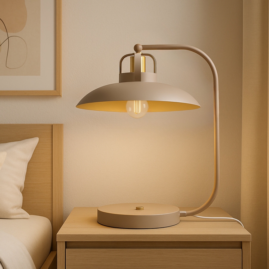 Brilagi - LED Настолна лампа FLAMENGO 1xE27/60W/230V бежов