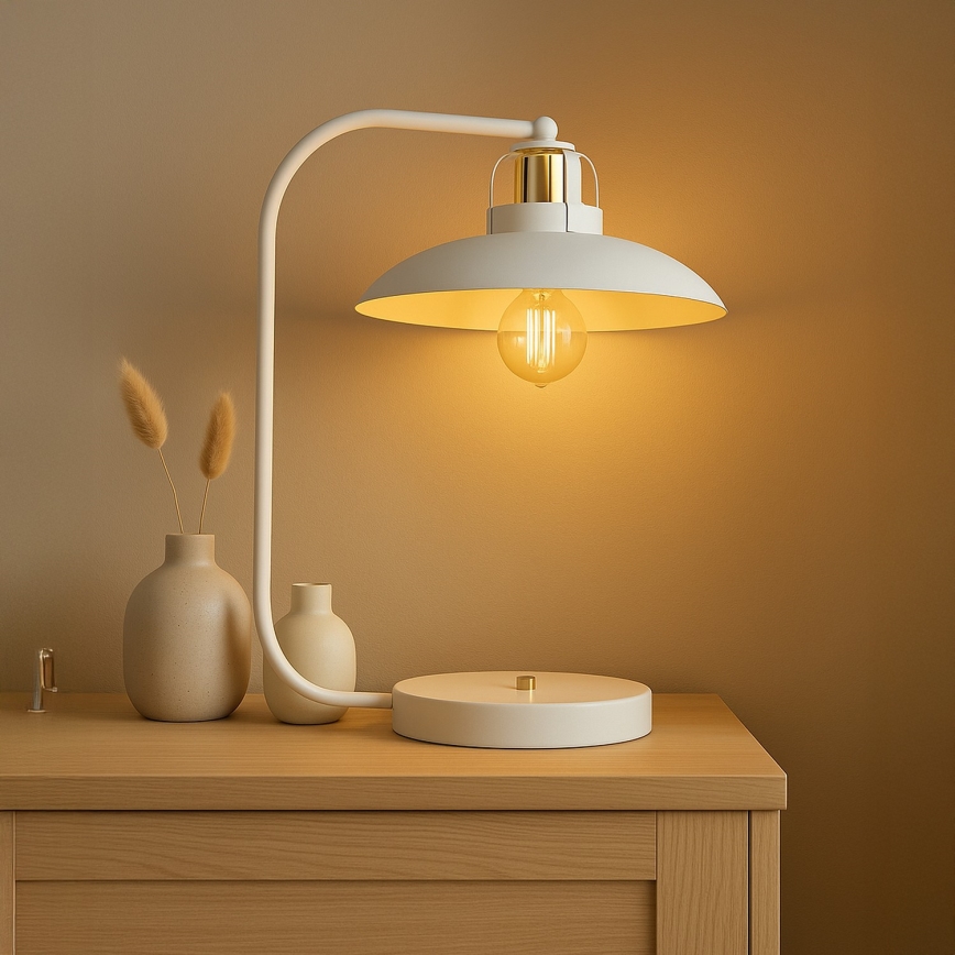 Brilagi - LED Настолна лампа FLAMENGO 1xE27/60W/230V бял