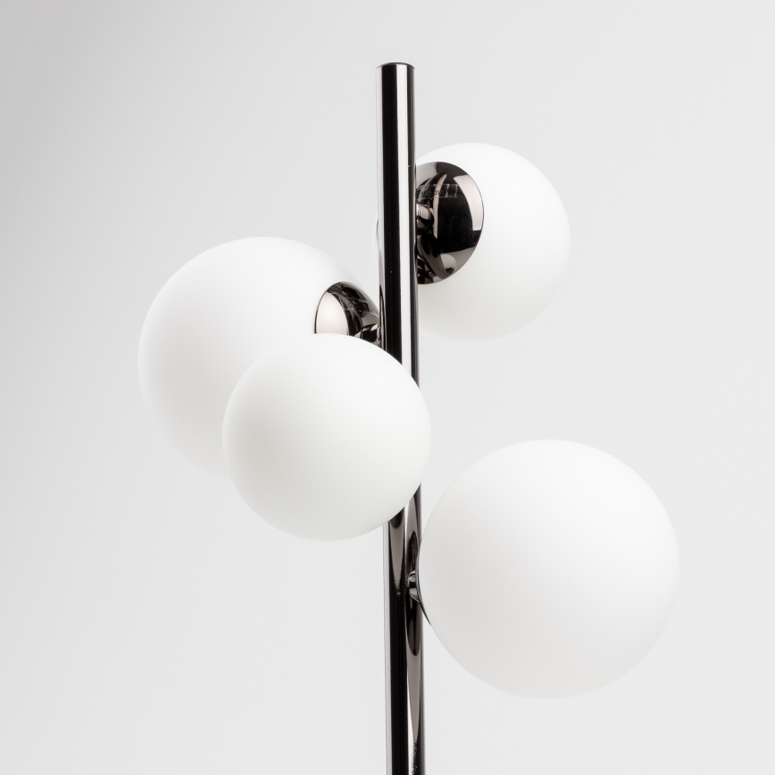 Brilagi - LED настолна лампа MILLA 4xG9/3W/230V черен хром/бял