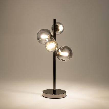Brilagi - LED Настолна лампа MILLA 4xG9/3W/230V лъскав хром/опушен