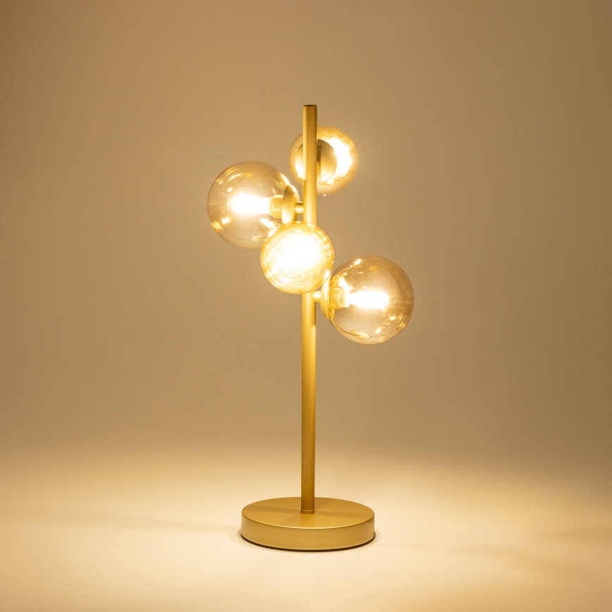 Brilagi - LED Настолна лампа MILLA 4xG9/3W/230V златист