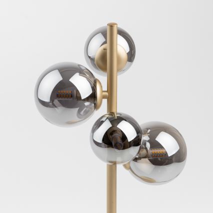 Brilagi - LED Настолна лампа MILLA 4xG9/3W/230V златист/опушен