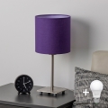 Brilagi - LED настолна лампа NUBILA 1xE27/60W/230V лилава