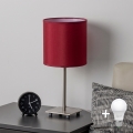 Brilagi - LED настолна лампа NUBILA 1xE27/60W/230V помпейско червено