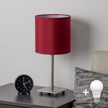 Brilagi - LED настолна лампа NUBILA 1xE27/60W/230V помпейско червено