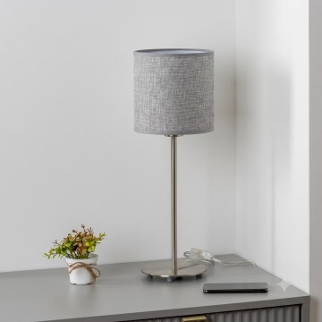 Brilagi - LED настолна лампа NUBILA 1xE27/60W/230V сива