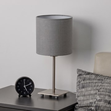 Brilagi - LED настолна лампа NUBILA 1xE27/60W/230V светлосива