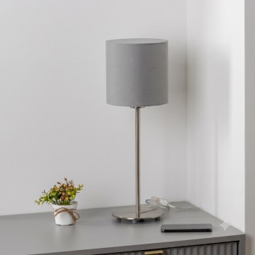 Brilagi - LED настолна лампа NUBILA 1xE27/60W/230V светлосива