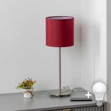 Brilagi - LED настолна лампа NUBILA 1xE27/60W/230V в цвят помпейско червено