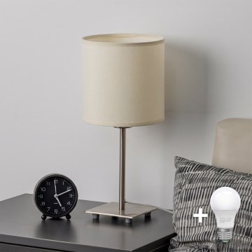 Brilagi - LED настолна лампа NUBILA 1xE27/60W/230V кремава