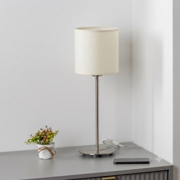 Brilagi - LED настолна лампа NUBILA 1xE27/60W/230V кремава