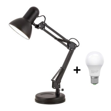 Brilagi - LED Настолна лампа ROMERO 1xE27/10W/230V черна