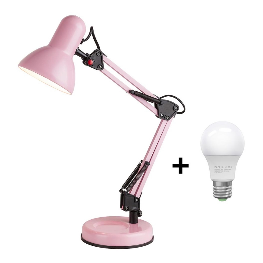Brilagi - LED Настолна лампа ROMERO 1xE27/10W/230V розова