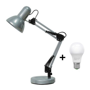Brilagi - LED Настолна лампа ROMERO 1xE27/10W/230V сребриста
